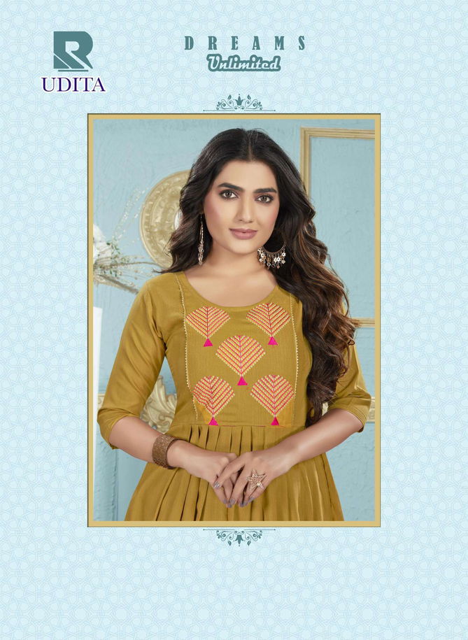 Raashi Udita Regular Wear Wholesale Anarkali Kurtis Catalog
